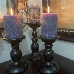 Decor Candle Holder’s With Candles /no Son Home Interios