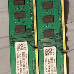 16 Gig 2×8 PC3 DDR 12800u Ram 