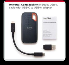 San disk extreme portable ssd - 2t