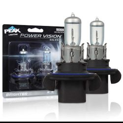 JJ0027: PEAK Power Vision Silver Automotive High Performance 9008H13 6555W Headlights 2 Pack