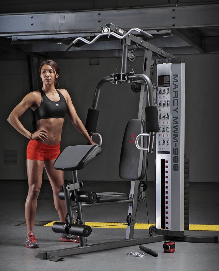 Marcy Home Gym System 150lb Weight Stack Machine MWM-988