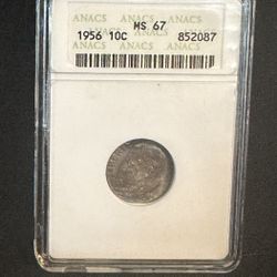 1956  Ten Cent  MS 67 ANAC 