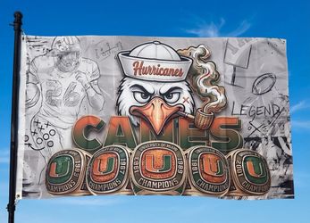University of Miami - Hurricanes Flag - 3’x5’