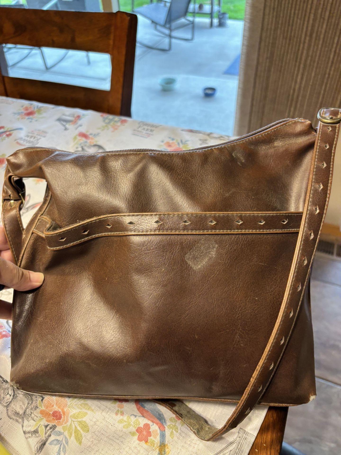 Vintage leather Dockers handbag