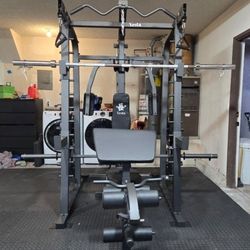 Smith Machine 2001 | Multi-Use Adj Bench | Gym Equipment | Fitness | Squat Rack | Excercise |🔴WEIGHTS AND BARBELL SOLD SEPARATELY 🔴 FREE DELIVERY 🚚