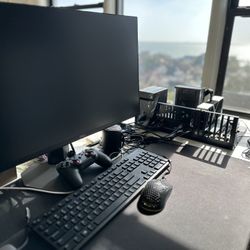 Open-Air Gaming PC Setup: i7-12700K, RTX 4060 Ti, 32GB RAM, 1TB NVMe 4.0 & 240Hz Monitor