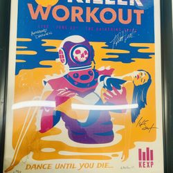 Extremely Rare Killer Workout Poster Signed By All Band Members And Artist 16/45 Framed Limited Edition
