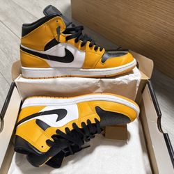 Air Jordan 1 Mid Size 10.5 Yellow