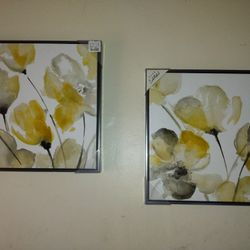 Neutral Abstract Floral Square II 