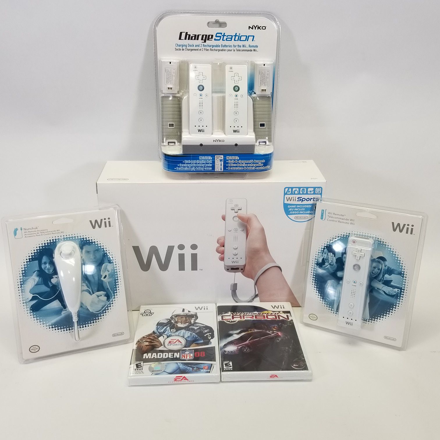 NEW Nintendo Wii Sports Bundle with Games and Accessories NIB