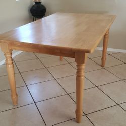Solid Natural Wood Dinning Table 🪵 