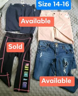 Girls Pants Size 14-16