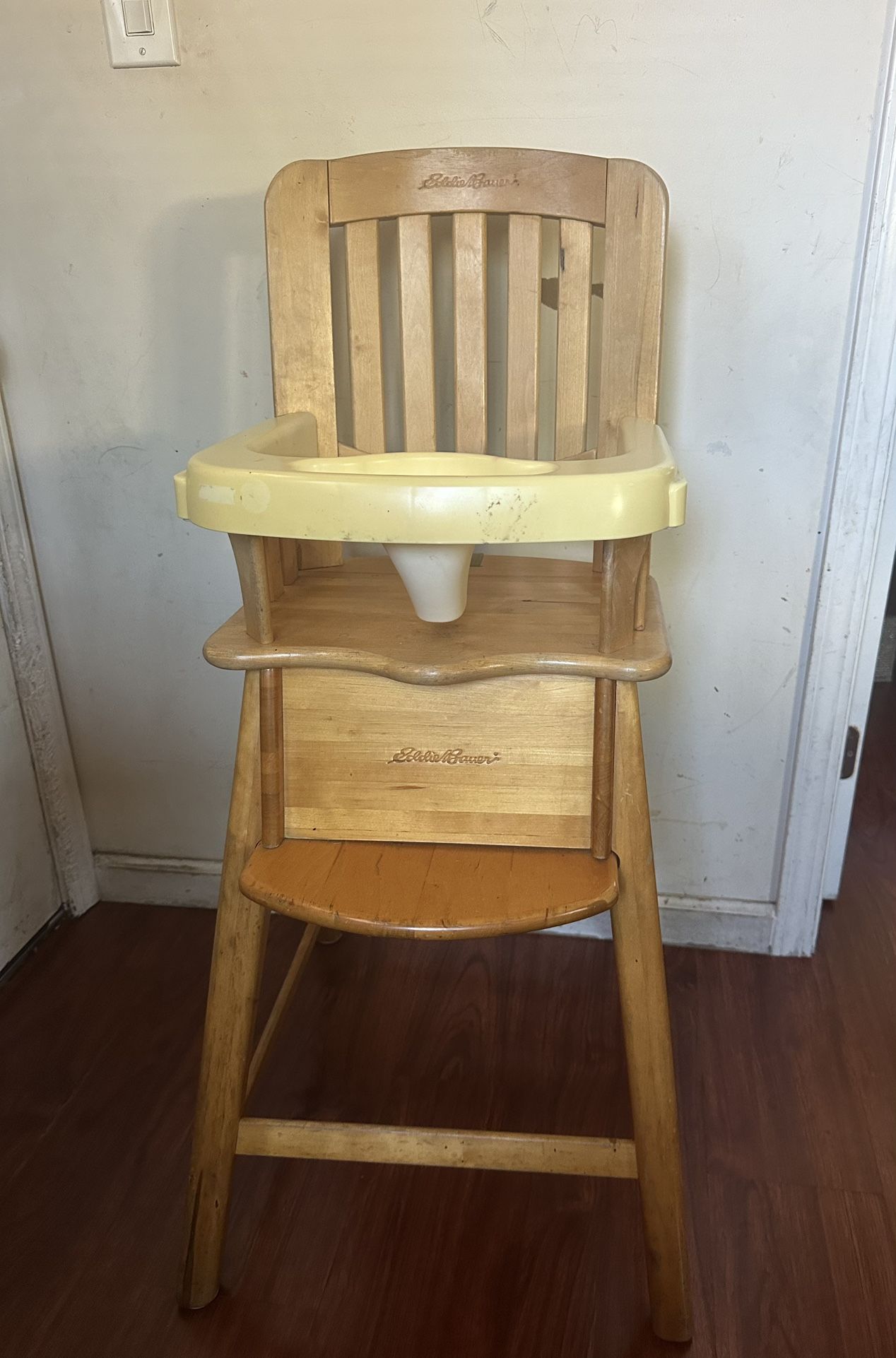 Eddie Bauer Baby Toddler Wood High Chair