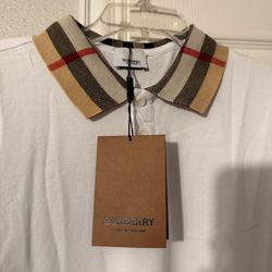 Burberry White Polo