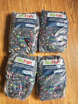 4 bags of 5#, GloFish Aquarium Gravel
