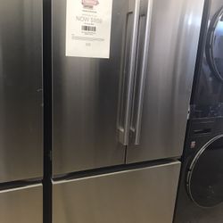 LG 25 cu.ft. Refrigerator on Sale French Door Hybrid Handle Design Model#LF25H6200S