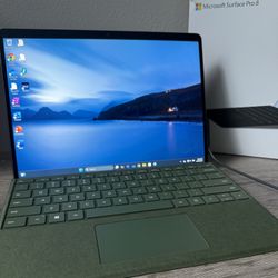 Microsoft Surface Pro 8 w/ Green Signature Keyboard and Slim Pen (Included)