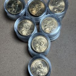 2000 D Sacagawea Dollar Coin With Capsules Qty. 35