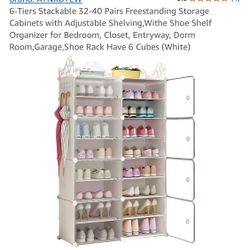 Aynxdyew New 6 Tier Freestanding Shoe Storage Cabinet