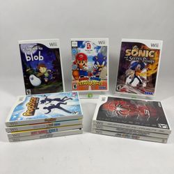 Lot of 10 Nintendo Wii Games See Description for Titles