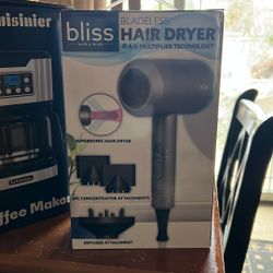 💨 NEW IN BOX Bliss Bladeless Ionic Hair Dryer