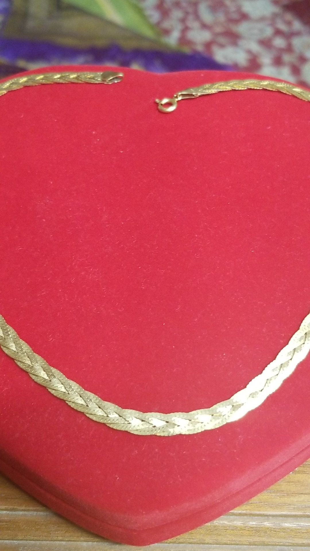 STUNNING 14K SOLID GOLD BRAIDED CHAIN