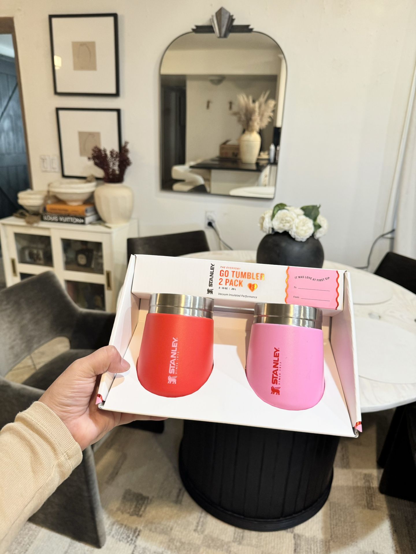 Stanley 2Pk 10oz Cups/Tumblers(Target Valentine’s Collection)Cotton Candy/Target Red