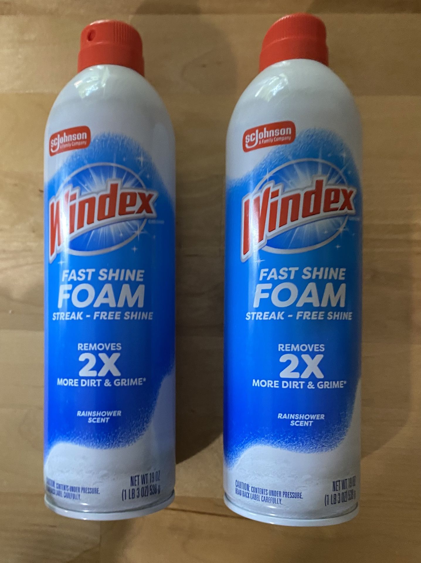 Windex fast shine foam. 2 for $5