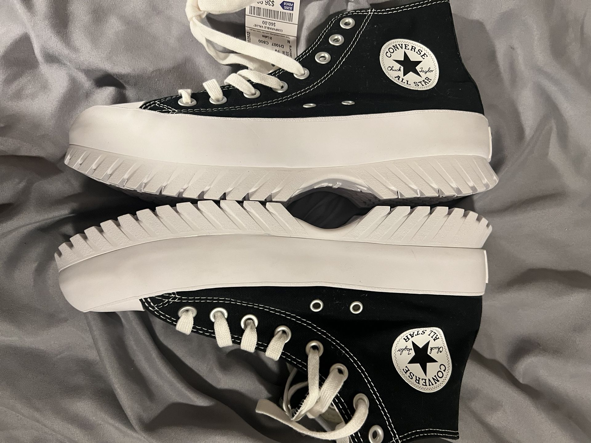 Converse Chuck Taylor All Star Lugged Heel Women's Platform Shoes Color: Black Size 10 Women