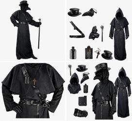 Plague Doctor Halloween Costume Set