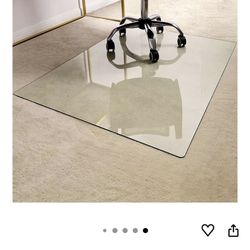 Office Chair Glass Mat