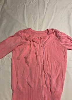Girls pink sweater size 10