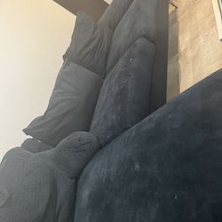 Worn Suede couch