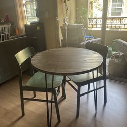 Table with two chairs