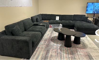 7pc Chenille Sectional Moduler Sofa New in Box