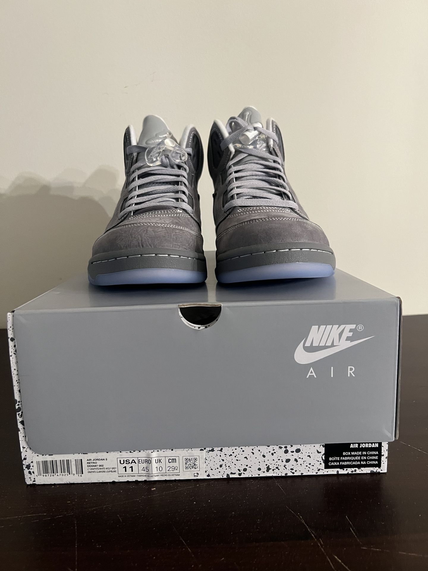 Nike Jordan 5 Retro Wolf Grey (2026) - Men's Size 11 DD587-002 - IN HAND $340