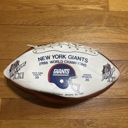 New York Giants Super Bowl 21 Football