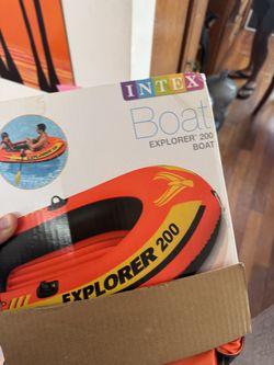 Intex Explorer 200 Inflatable Boat - 2 Person, New Unused in Box