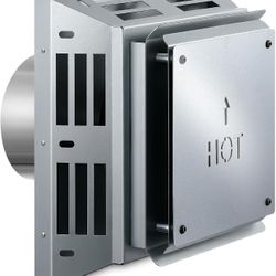 Zonon Direct Vent Horizontal Square Termination Cap 4 x 6-5/8, Heavy Duty Galvanized Steel Exhaust Cap #2393TUP1