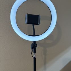 Ring Light with Tripod & Phone Holder 