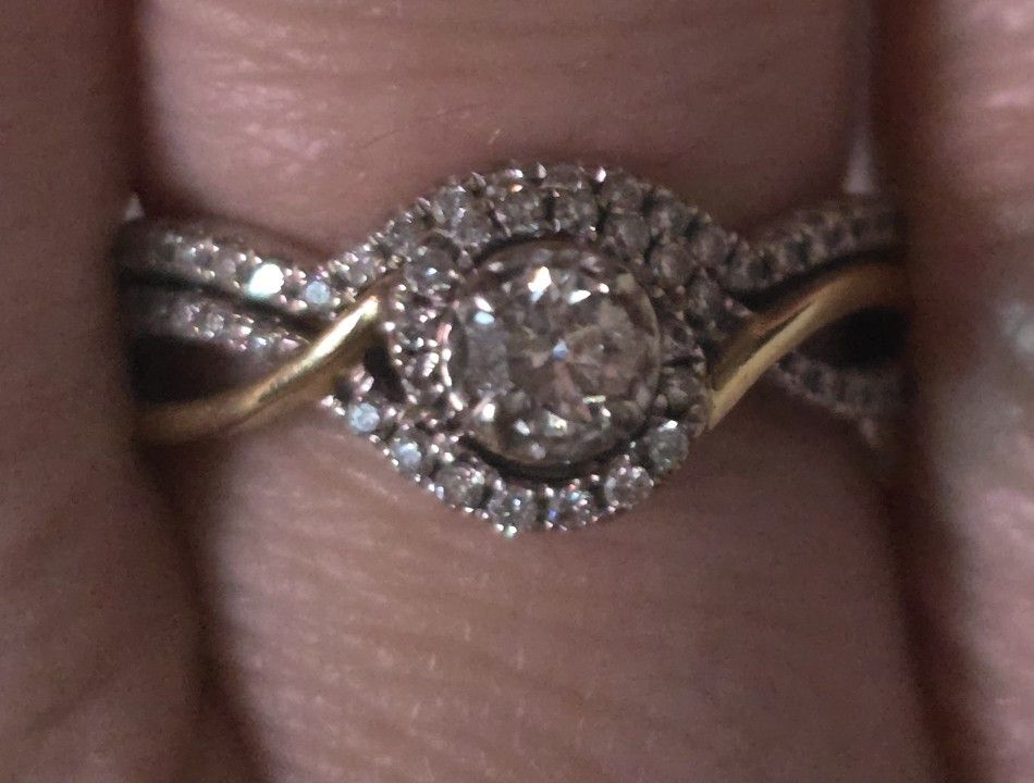 Now + Forever Round-Cut Diamond Halo Wedding Ring from Kay Jewelers