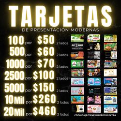 Tarjetas de Negocios