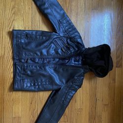 Boys Jacket Leather 10/12