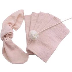 Dinner Cloth Napkins Cheesecloth 6 Pack,100% Natural Soft Cotton,Washable Napkins Great for Weddings Decorative ,Dinner Parties,Family Everyday Use (B