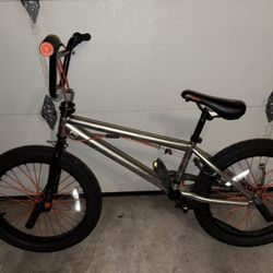 Silver 20” Boys BMX Bike