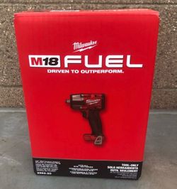 Milwaukee M18 FUEL 1/2" Mid-Torque Impact Wrench with Friction Ring (Model 2962-20). This is a "Tool-Only"New never opened