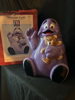VTG- 90s McDonalds Grimace Cookie Jar, NIB