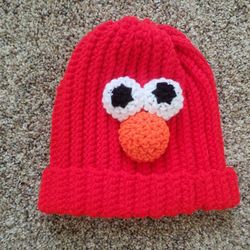 Elmo Crochet Hat