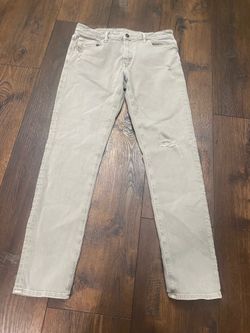 Men’s khaki gray athletic skinny jeans size 33x34 by American Eagle #21