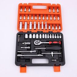 Hot Sale 53PCS Ratchet Socket Wrench Tool Set Auto Repair Hardware Kit